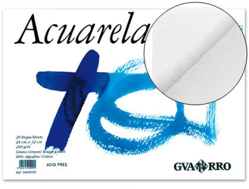 Bloco de desenho geler colado 325x460mm 20 folhas , Guarro , 17968 , 8422714007205
